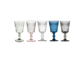 Santa Barbara Glassware event rental