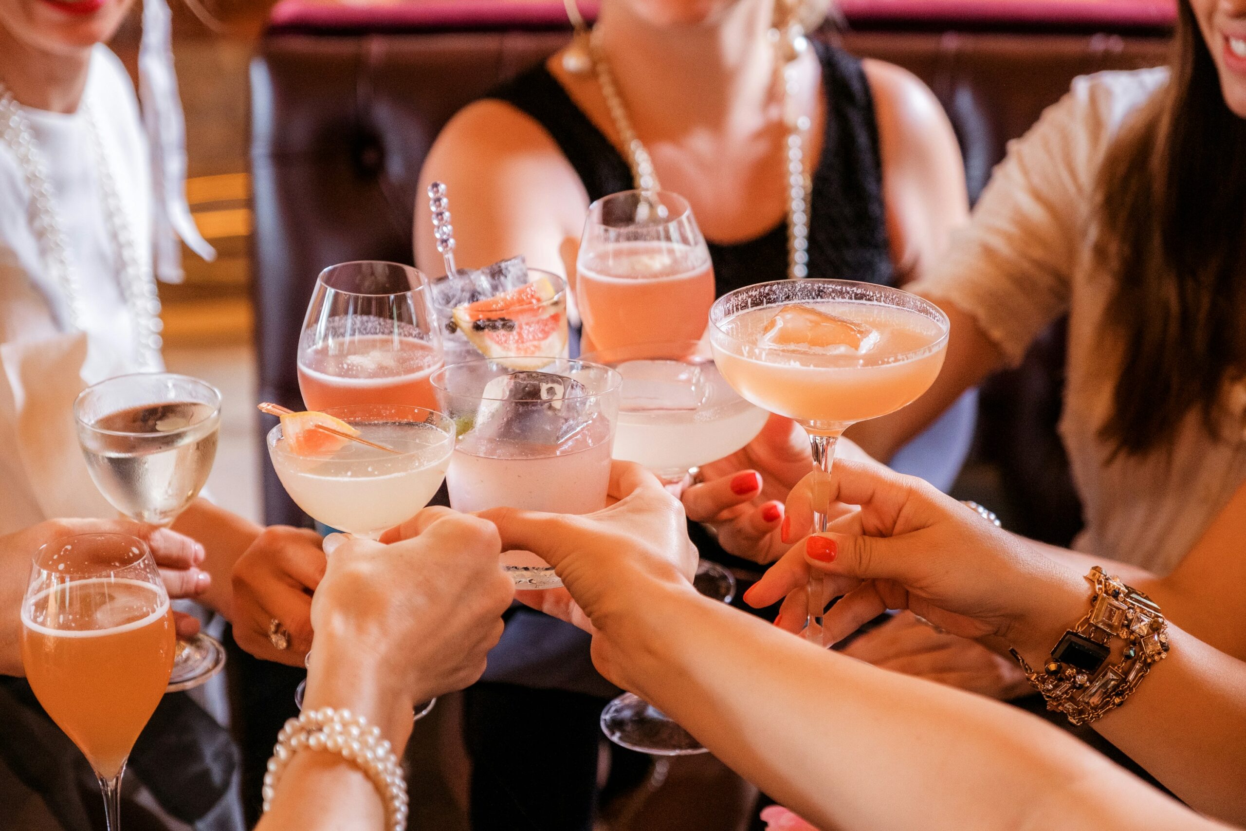 guests enjoying at the cocktail party